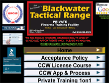 Tablet Screenshot of blackwatertacticalrange.com